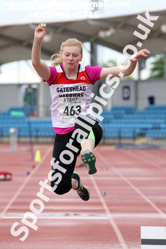 Womens under-20s long jump, Northern Senior and Under-20s Champs., SportsCity, Manchester. Photo: David T. Hewitson/Sports for All Pics